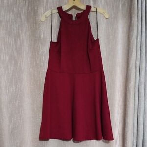 H&M Divided Burgundy Sleeveless Dress
